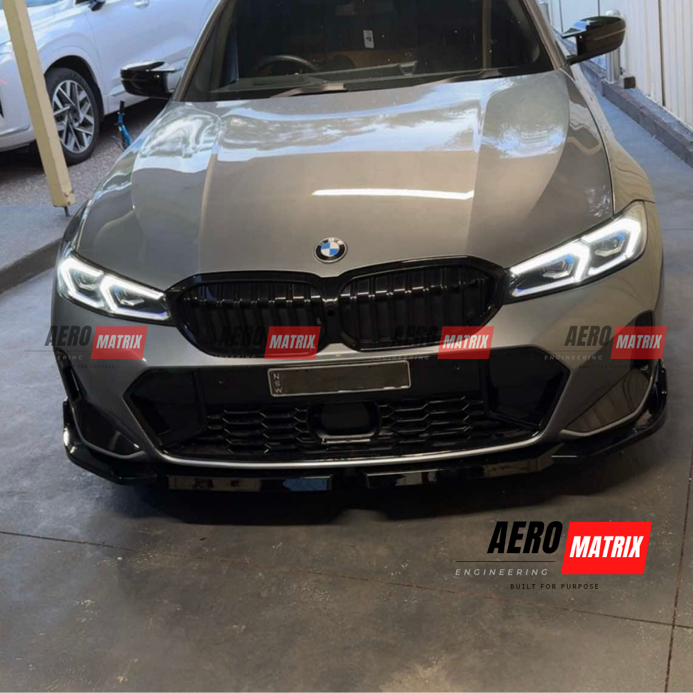 BMW 3 Series G20/G21 LCI Front Lip (Gloss Black)