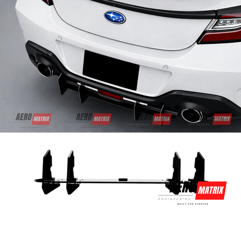 Toyota GR86 / Subaru BRZ Rear Diffuser Gloss Black 2022+