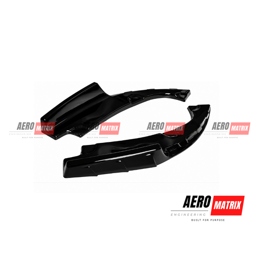 Honda Civic 10th Gen Sedan 2016–2020 AME V2 Rear Splats Gloss Black