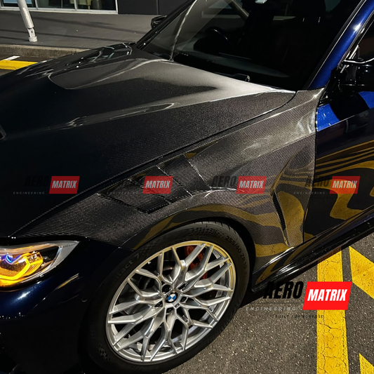MW 3 Series G20 G21 2019–2026 V2 AE Style Carbon Fibre Fenders