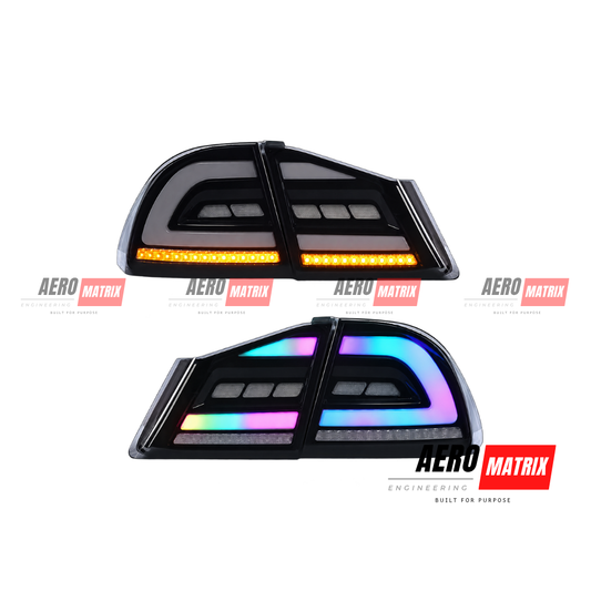 Honda Civic FD1 FD2 2006–2011 Smoke Black RGB Sequential Tail Lights