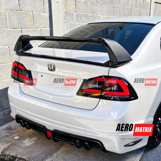 Honda Civic FD1 FD2 2006–2011 Smoke Black LED Sequential Tail Lights