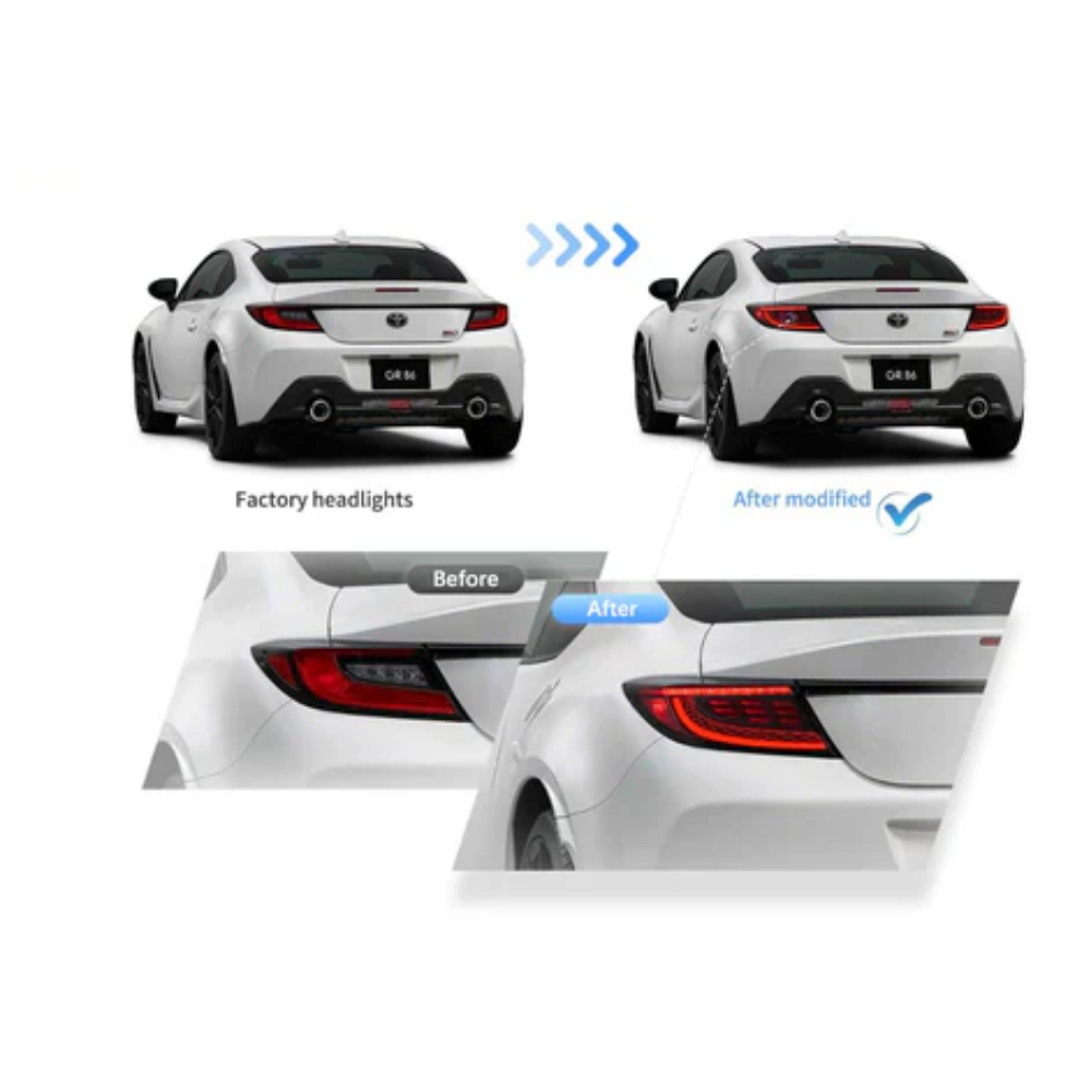 VLAND LED Tail Lights for Toyota GR86 & Subaru BRZ (ZN8/ZD8) 2022+
