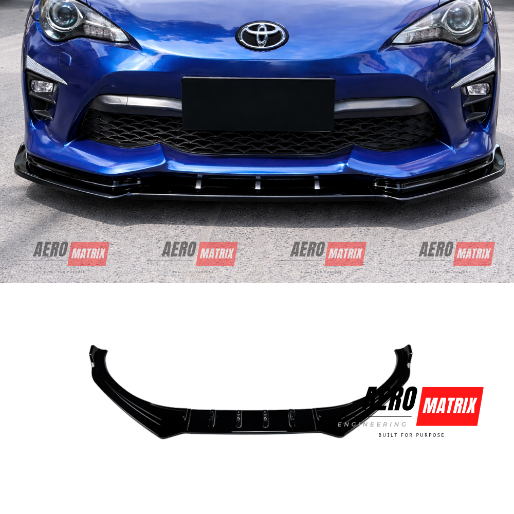 Toyota GT86 2017–2020 AME Front Lip (Gloss Black)