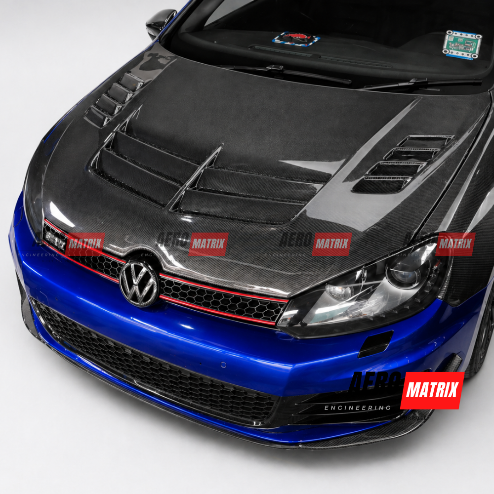 Volkswagen MK6 GTI / R Carbon Fibre Varis Style Bonnet