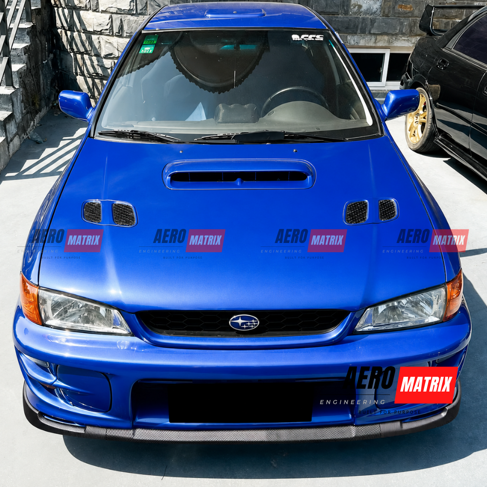 Subaru Impreza WRX STI 1997–2001 Carbon Fibre Gloss Front Lip