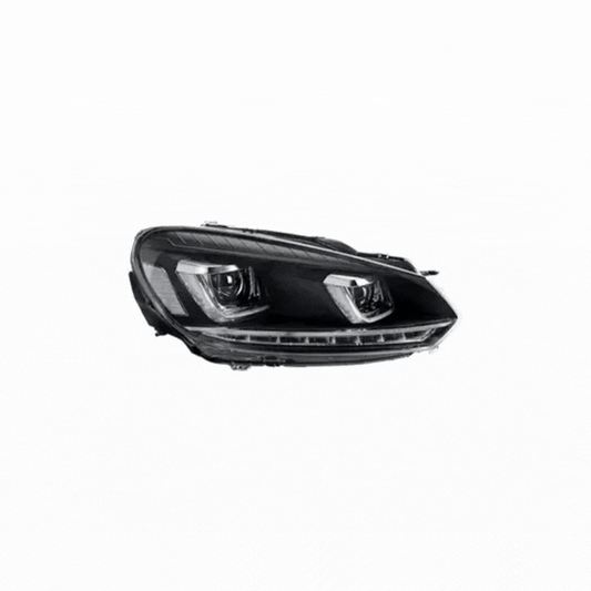 VLAND LED Headlights for Volkswagen Golf Mk6 2008–2012 with Sequential Indicators