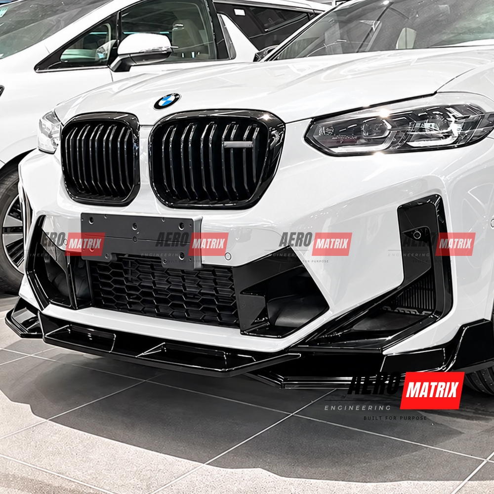 BMW X3M X4M F97/F98 LCI 2022+ Front Lip (Gloss Black)