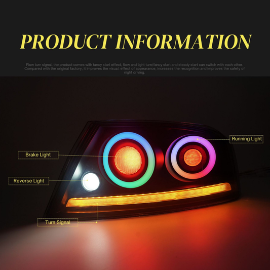 Spec Trum RGB Full LED Tail Lights for Mitsubishi Lancer Evolution 7 / 8 / 9 Sedan 2001–2007