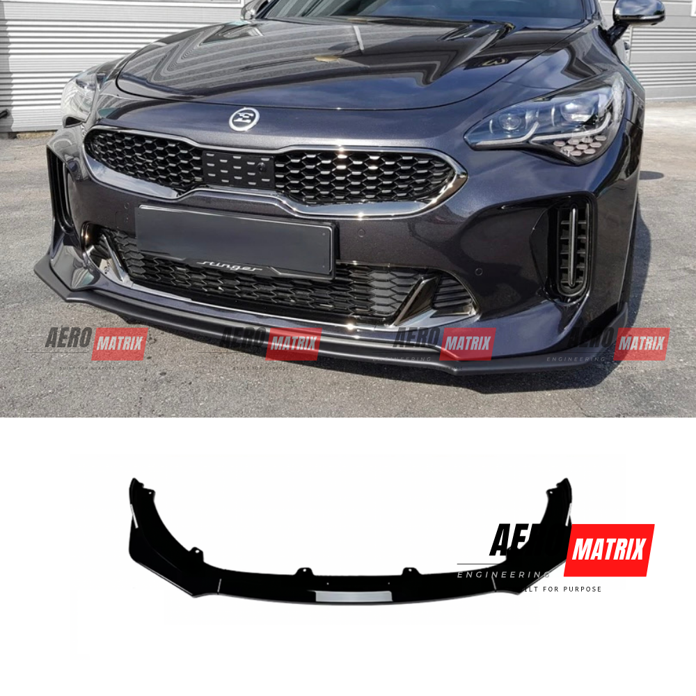 Kia Stinger 2017–2023 Front Lip (Gloss Black)
