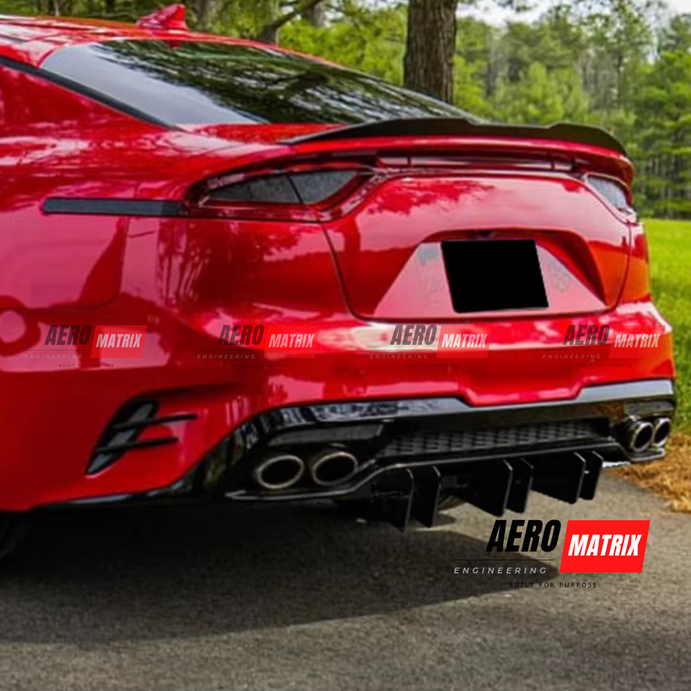 Kia Stinger 2017–2023 Rear Diffuser (Gloss Black)