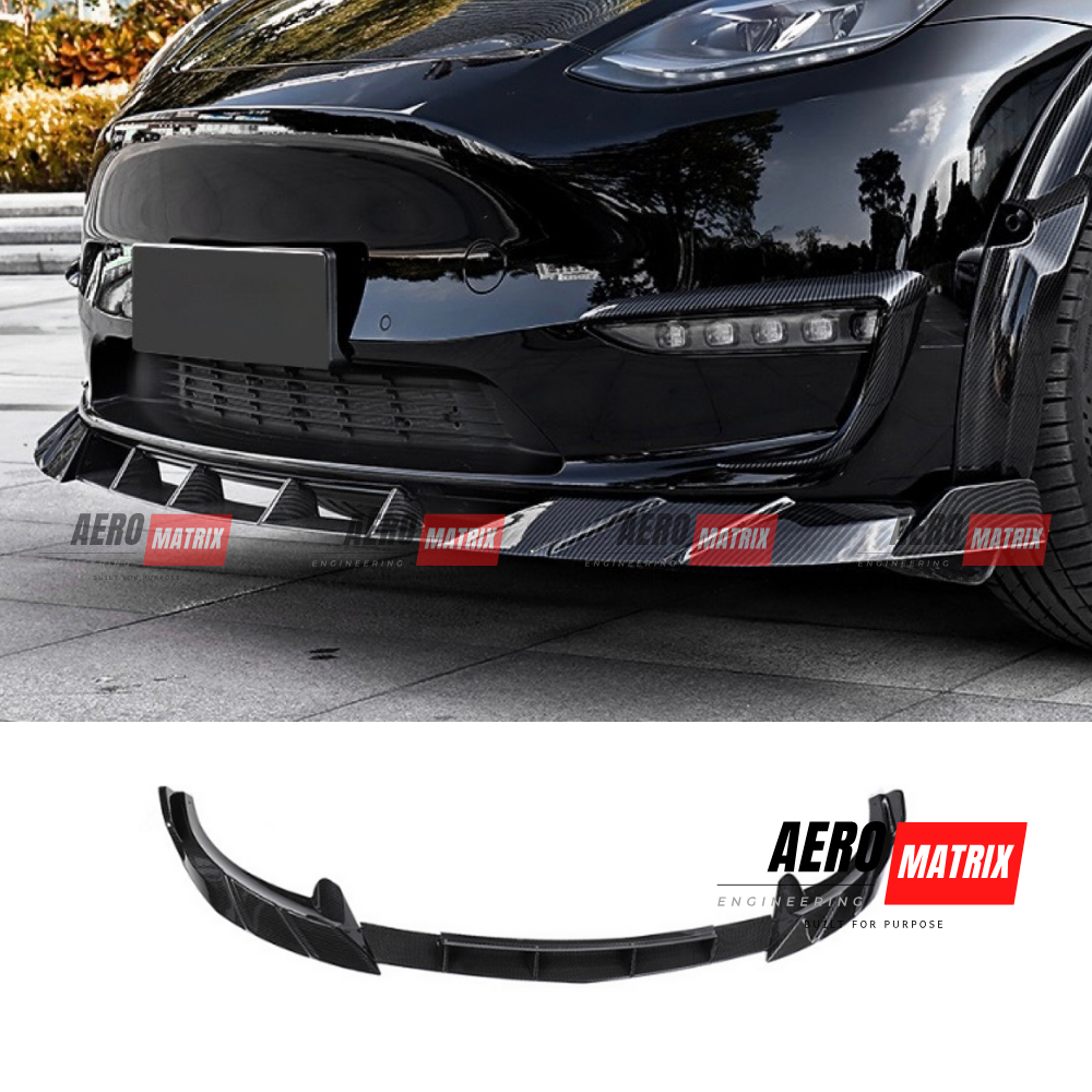 Tesla Model Y 2022–2024 Front Lip (Gloss Black)
