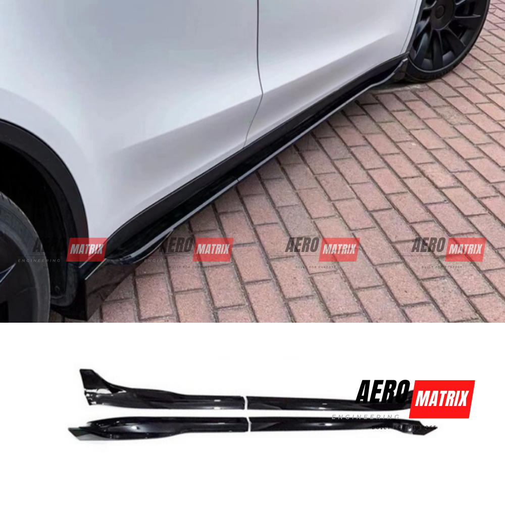 Tesla Model Y 2022–2024 Side Skirting (Carbon Fibre Gloss)