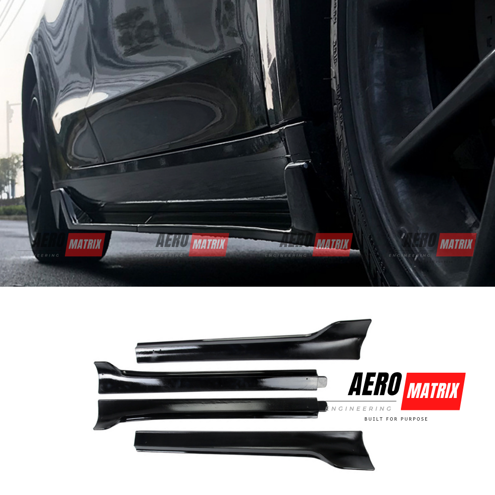 Tesla Model 3 2019–2023 Side Skirting (Gloss Black)