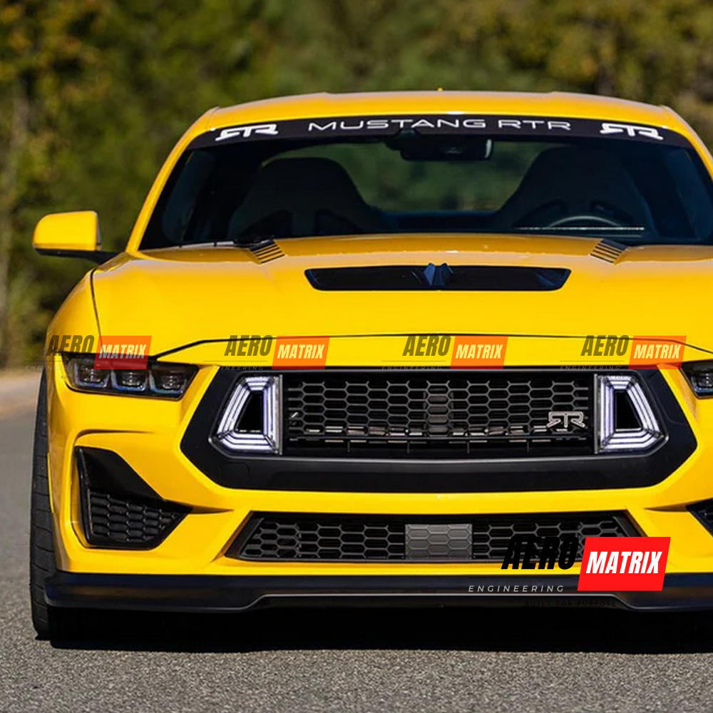 Ford Mustang Mk7 2024+ Front Lip (Gloss Black)