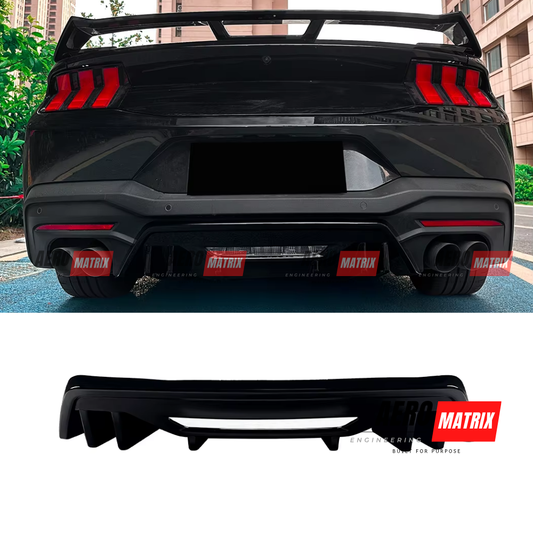 Ford Mustang Mk7 2024+ Rear Diffuser (Gloss Black)