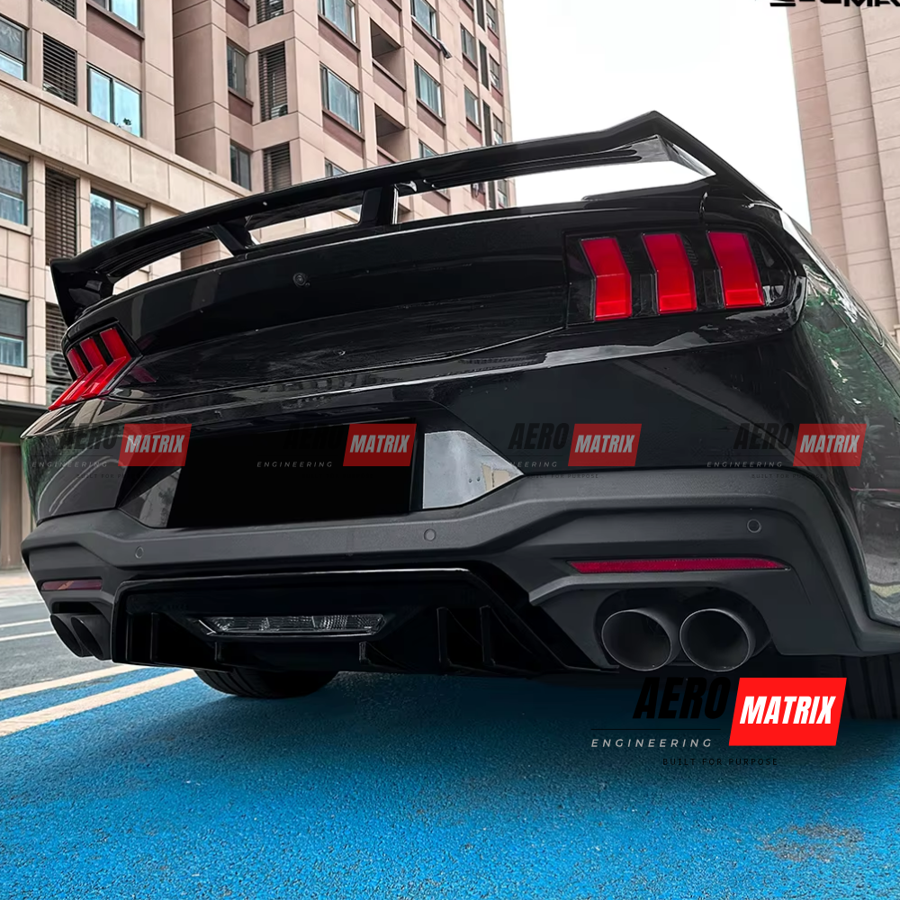 Ford Mustang Mk7 2024+ Rear Diffuser (Gloss Black)