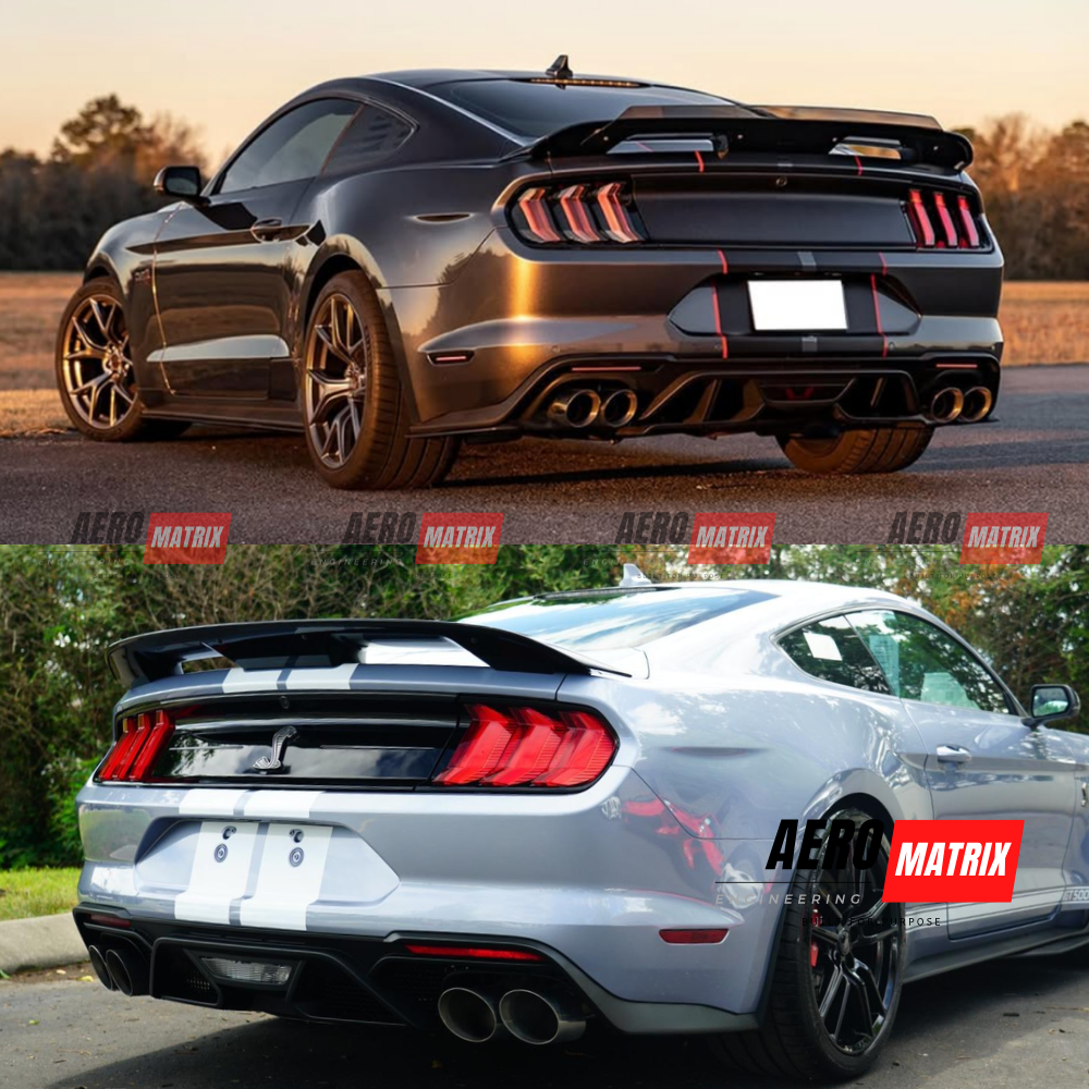Ford Mustang Mk6.5 2018–2024 Rear Spoiler (Gloss Black)
