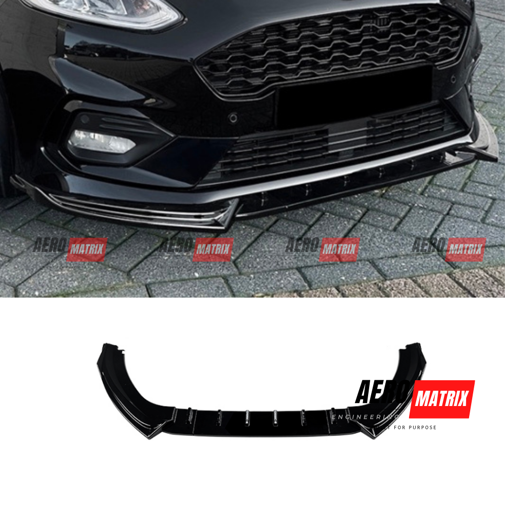 Ford Fiesta ST Mk8 2019–2022 Front Lip (Gloss Black)