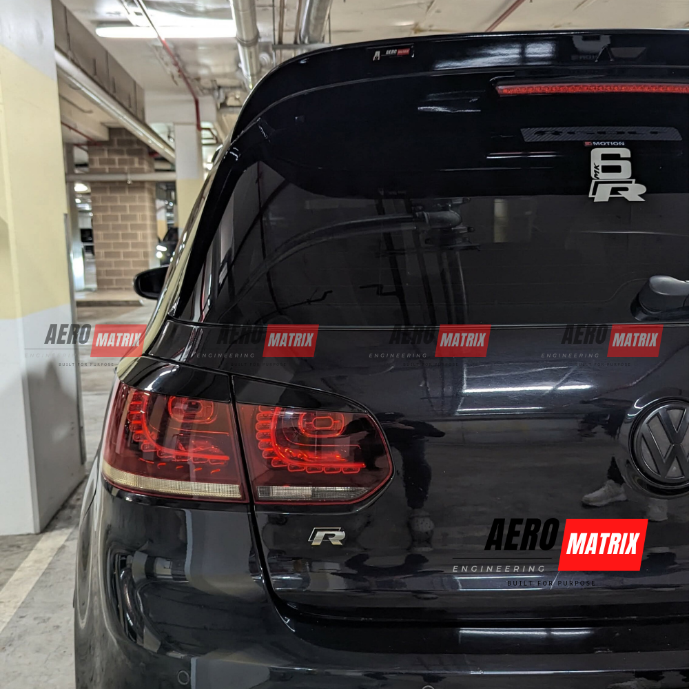 Volkswagen Golf Mk6 Revosport Style Rear Spoiler (Gloss Black)
