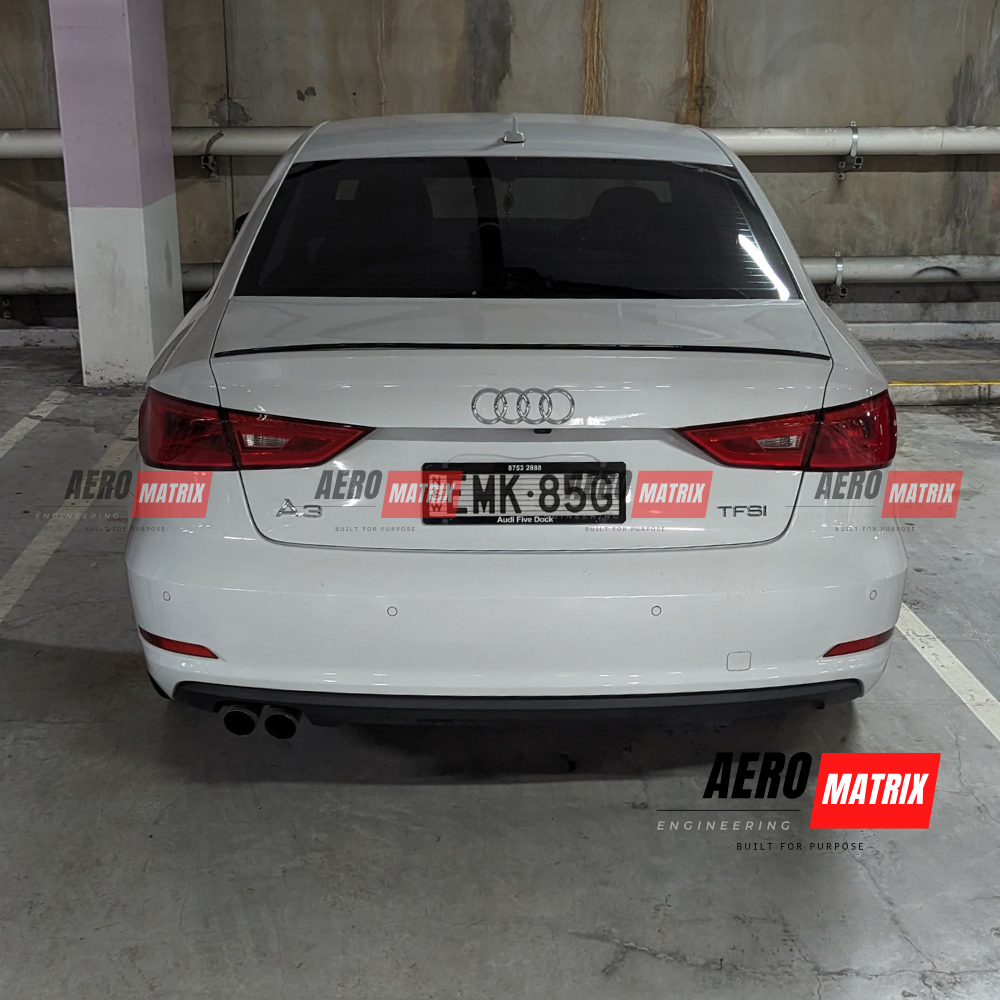 Audi A3 S-Line S3 RS3 8V 2013–2020 Sedan Rear Spoiler (Gloss Black)
