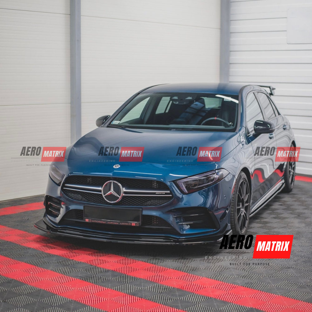 Mercedes-Benz W177 A-Class Front Lip (Gloss Black)