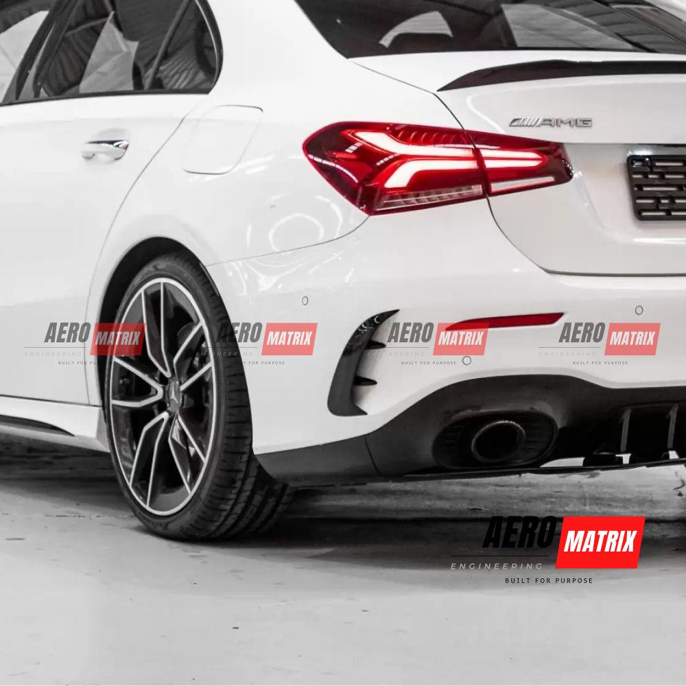 Mercedes-Benz W177 A-Class 2019+ Hatch Rear Trim Accessories (Gloss Black)