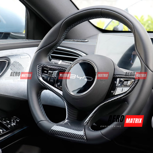 BYD Seal 2022+ - Steering Wheel Trim (Carbon Fibre Gloss)