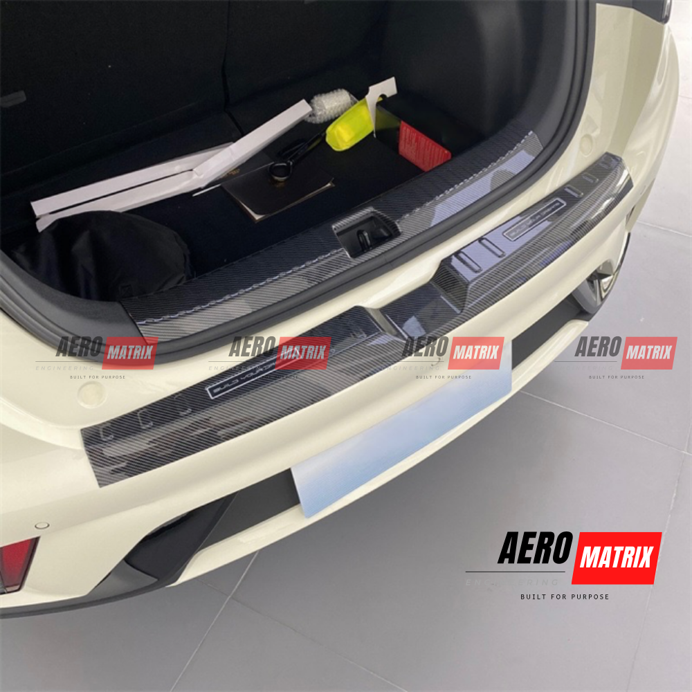 BYD Dolphin 2022+ - Rear Plate and Guard Trim (Carbon Fibre Gloss)