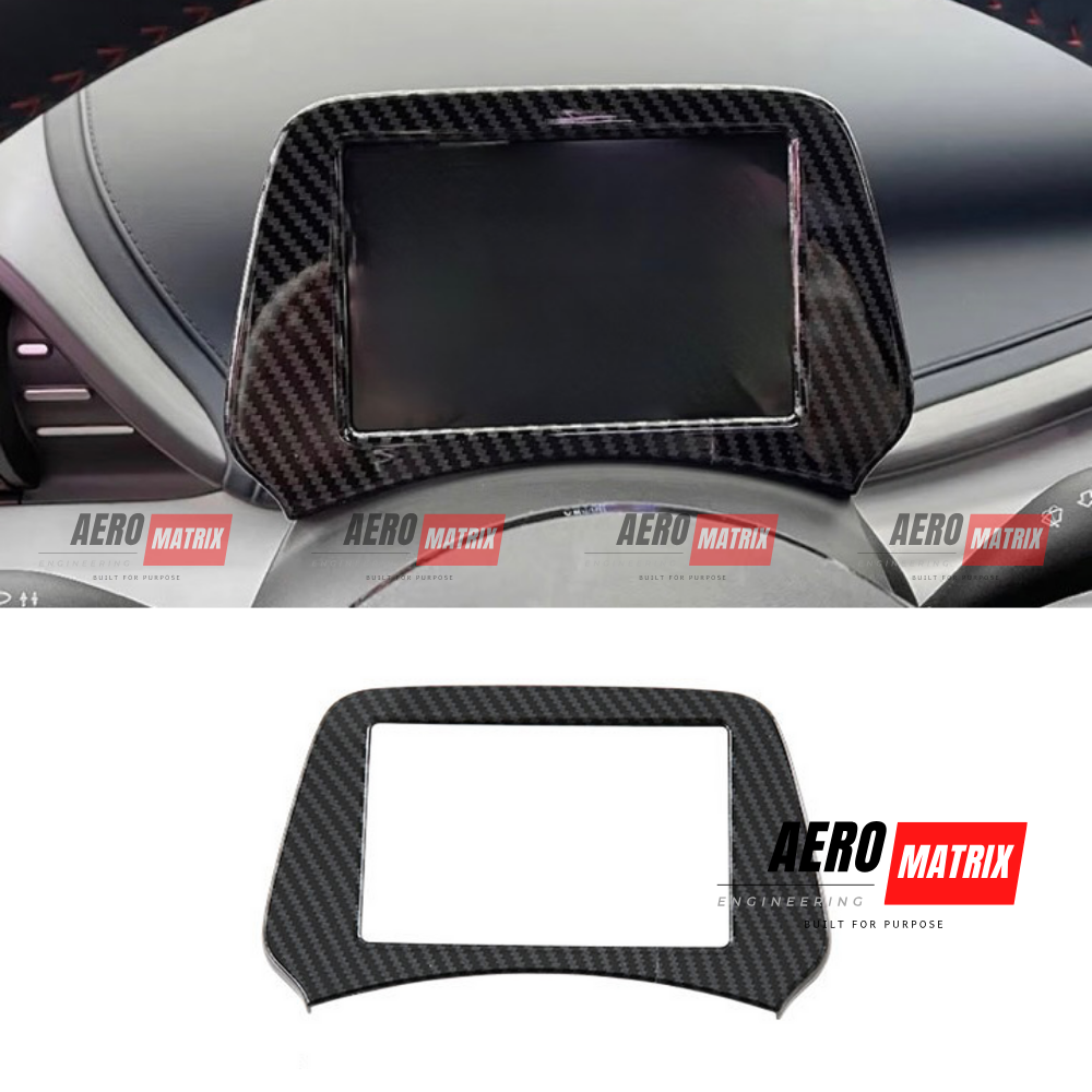 BYD Dolphin 2022+ - Instrument Cluster Display Frame Trim (Carbon Fibre Gloss) Instrument Cluster Display Frame Trim – Carbon Fibre Gloss