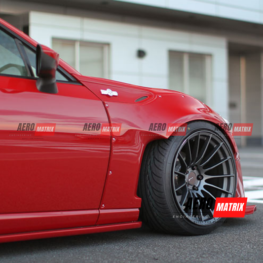 Toyota GT86 & Subaru BRZ 2012–2020 Rocket Bunny V3 Style Wide Body Kit Body Kit (Unpainted Fibre Glass)