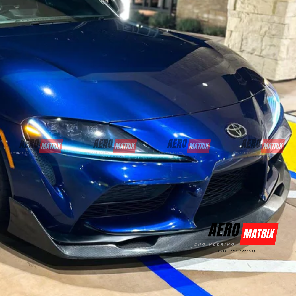 Toyota Supra A90 2019+ AimGain Style Front Lip (Carbon Fibre Gloss)