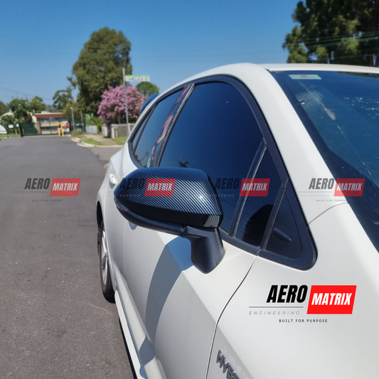 Toyota Corolla 2018+ Side Mirror Covers (Carbon Fibre Gloss)