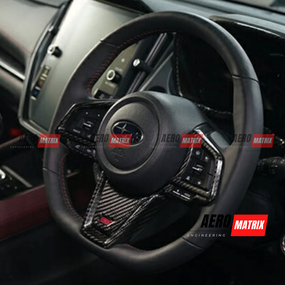 Subaru WRX VB 2022+ Steering Wheel Trim (Carbon Fibre Gloss)