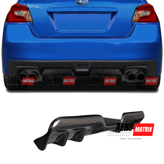 Subaru WRX VA 2014–2021 Rear Diffuser (Gloss Black)