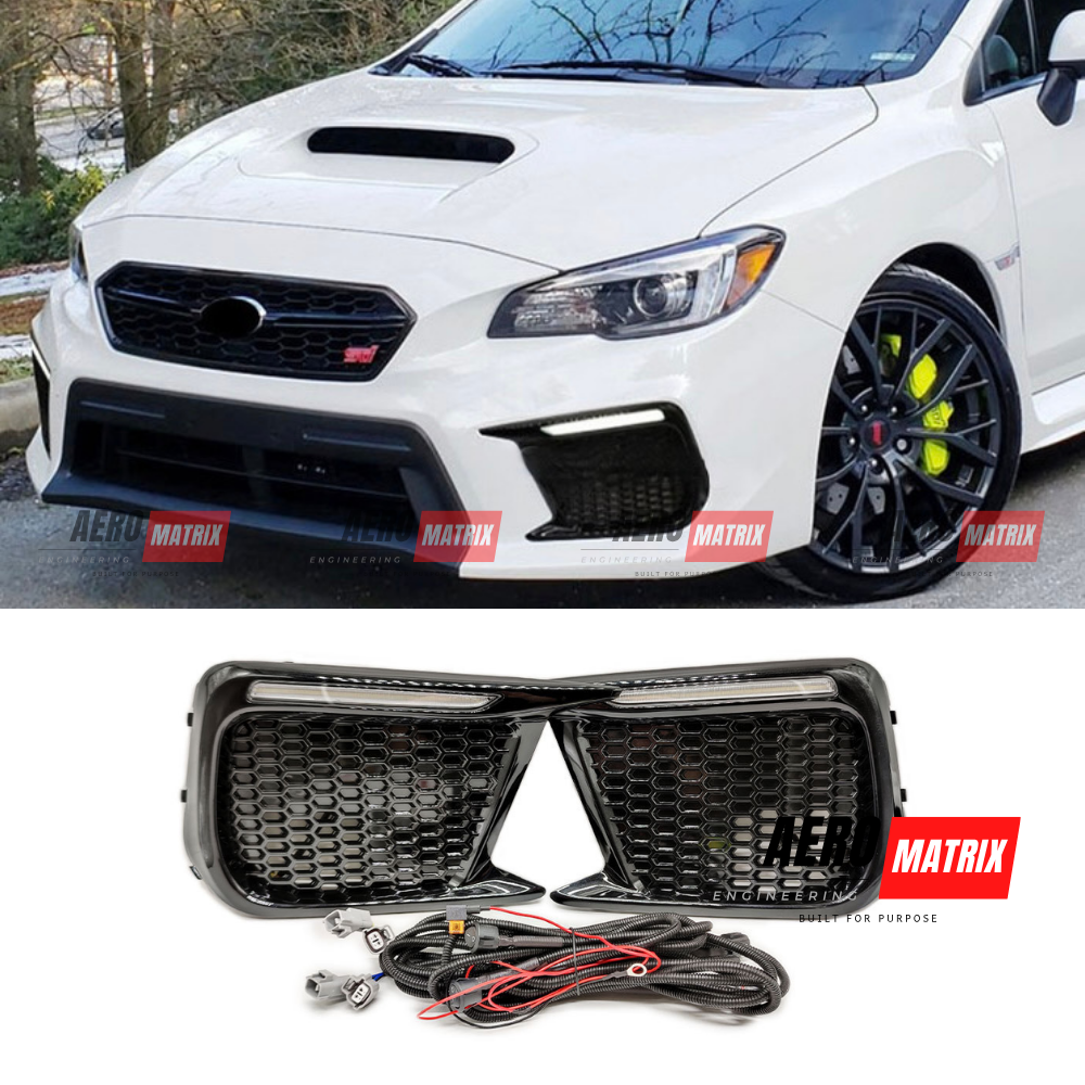 Subaru WRX VA 2014–2021 Front Fog Lights (Gloss Black) Front Fog Lights – Gloss Black