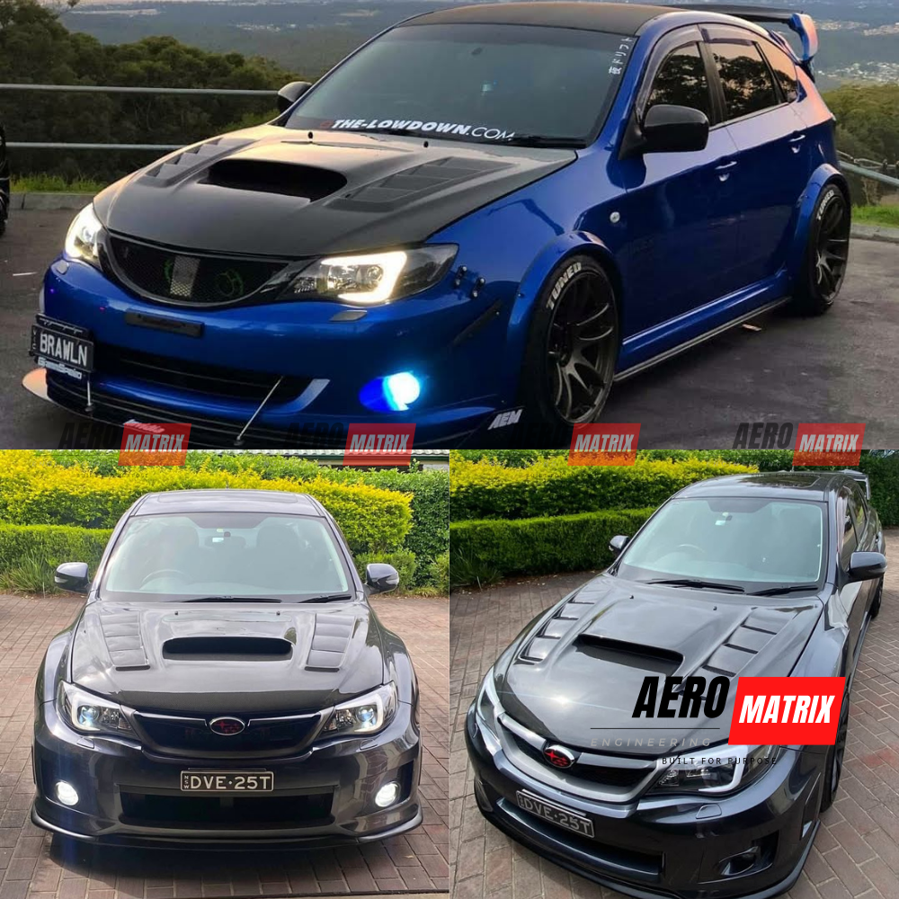 Subaru WRX G3 GVB/GRB 2007–2013 Varis V1 Style Bonnet (Carbon Fibre)