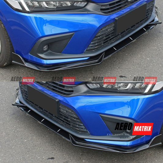 Honda Civic FL1 2022–2024 TTS Front Lip (Gloss Black)