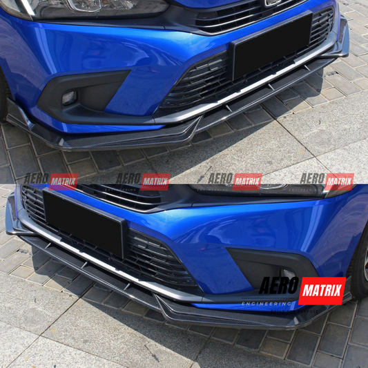 Honda Civic FL1 2022–2024 TTS Front Lip (Carbon Fibre Gloss)