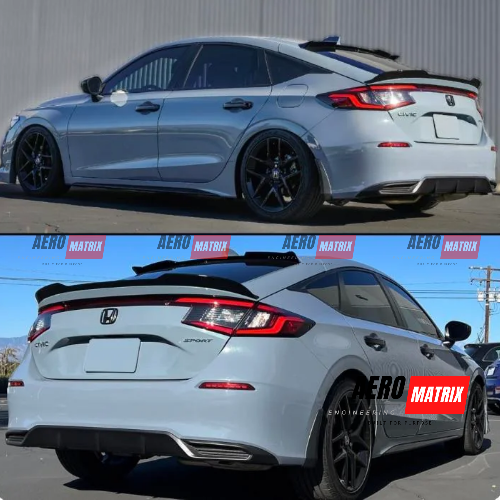 Honda Civic FL1 2022–2024 Mugen M3 Style Spoiler (Carbon Fibre Gloss)