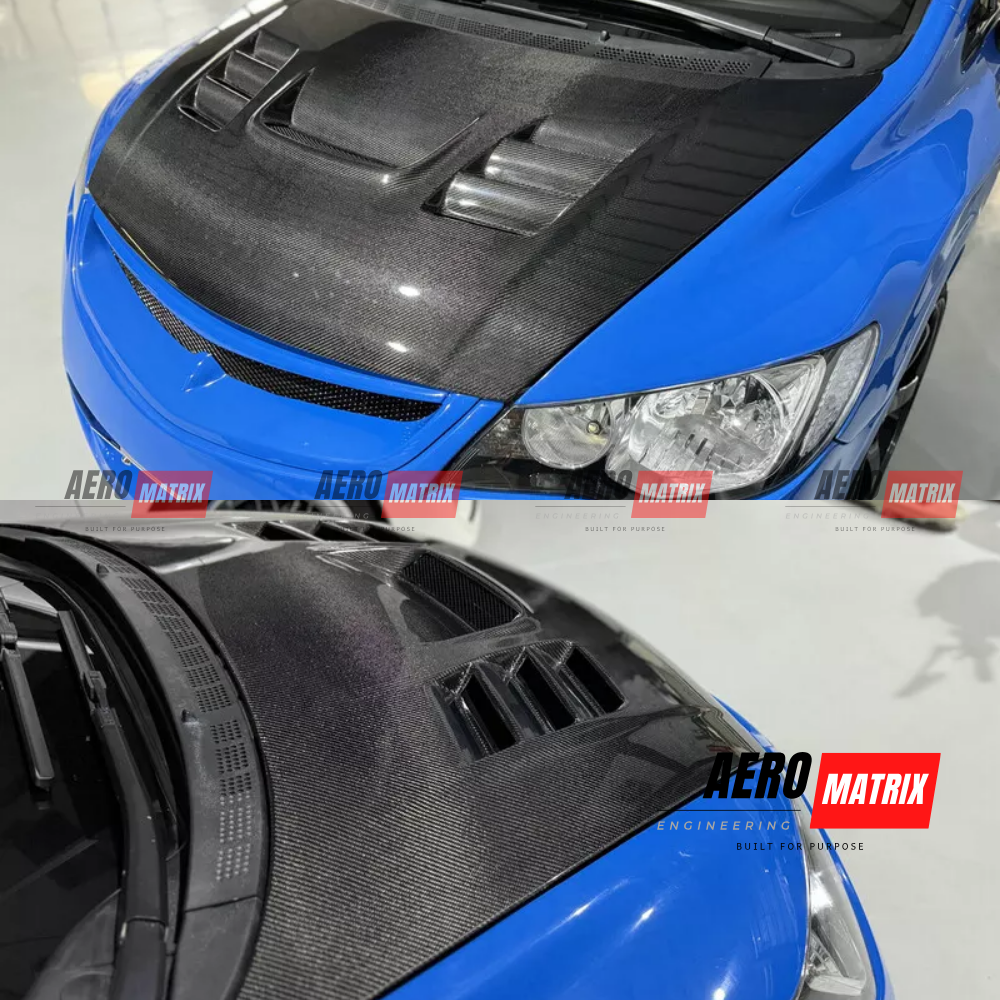 Honda Civic FD2/FD1 Type R 2006–2011 INGs N Spec Style Bonnet (Carbon Fibre)