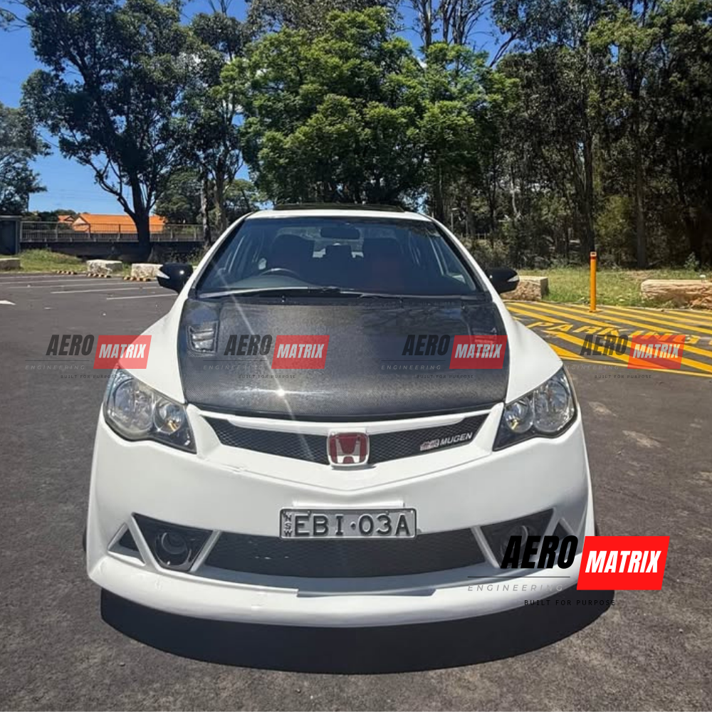 Honda Civic FD2/FD1 Type R 2006–2011 Mugen Style Bonnet (Carbon Fibre)