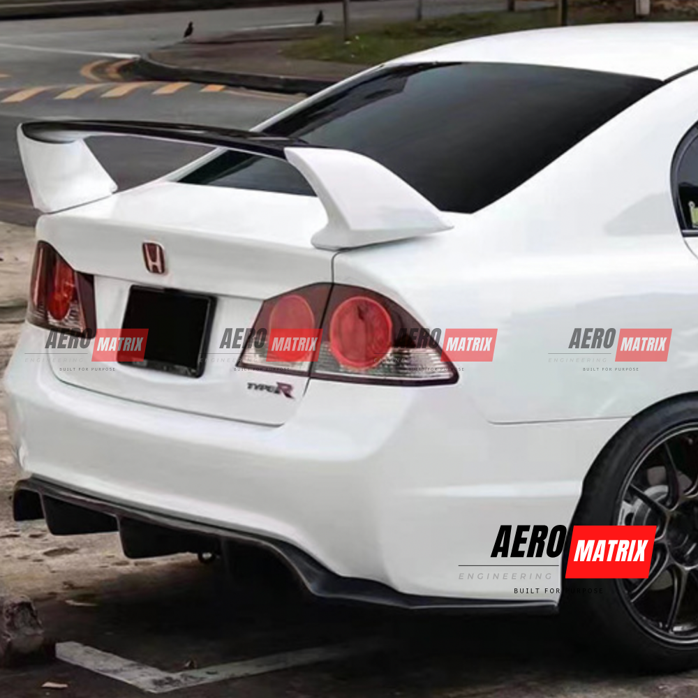 Honda Civic FD2/FD1 Type R 2006–2011 J's Racing Style Diffuser (Gloss Black)