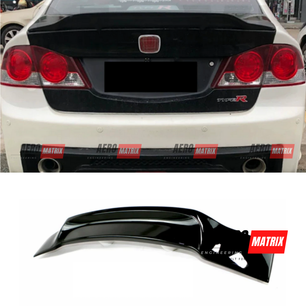 Honda Civic FD2/FD1 Type R 2006–2011 Renntech Style Spoiler (Gloss Black)