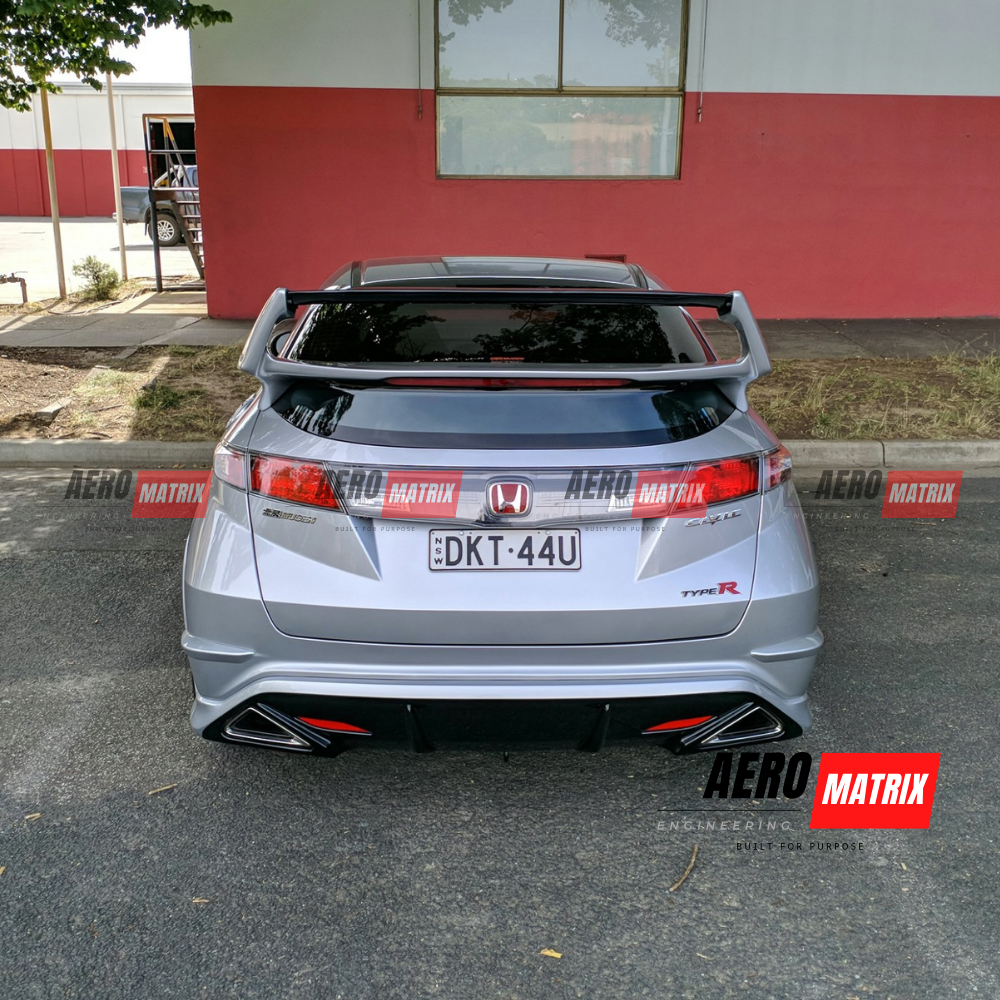 Honda Civic FN2 Type R 2007–2011 Mugen Style Spoiler (Carbon Fibre Gloss)