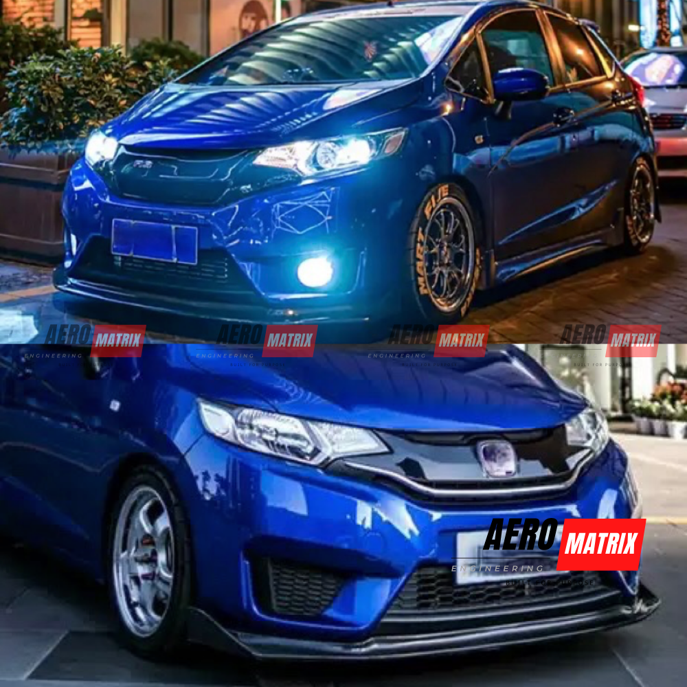 Honda Jazz GK5 2014–2020 AME V1 Front Lip (Gloss Black)