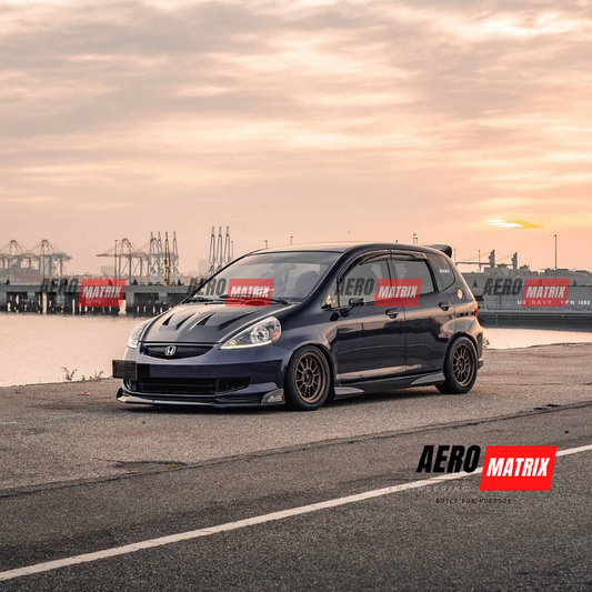 Honda Jazz GD 2002–2008 J's Racing V Type Style Bonnet (Carbon Fibre)