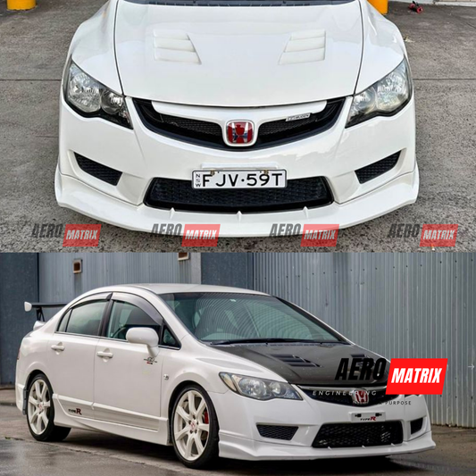 Honda Civic FD2 2006–2011 Mugen RR Style Front Bumper (ABS Plastic)