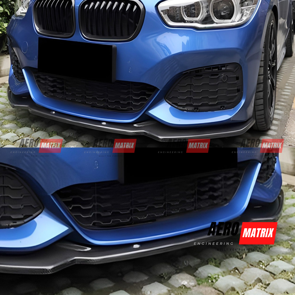 BMW F20 1 Series LCI 2015–2019 Front Lip (Carbon Fibre Gloss)