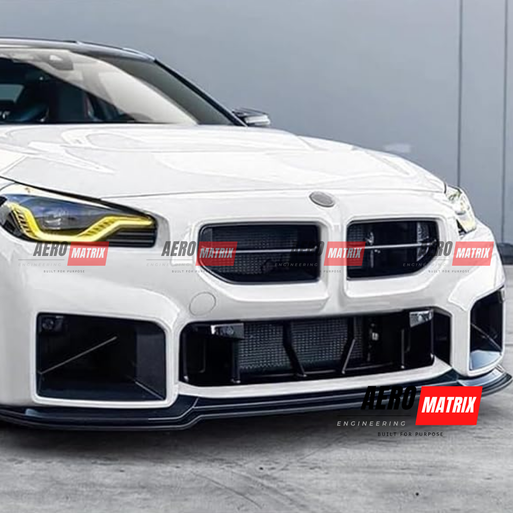 BMW 2 Series G87 2023+ – Front Lip (Gloss Black)